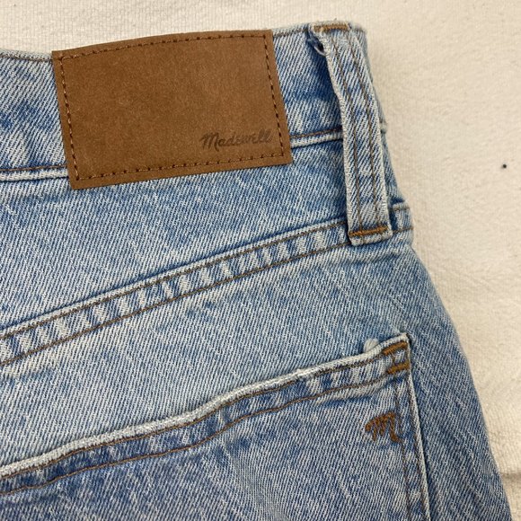 NWT Madewell Distressed Superwide-Leg Jeans Light Wash ND543 High-Rise Cropped - Picture 7 of 16